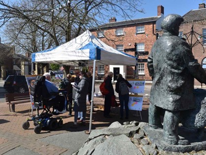 A stall in Oswestry